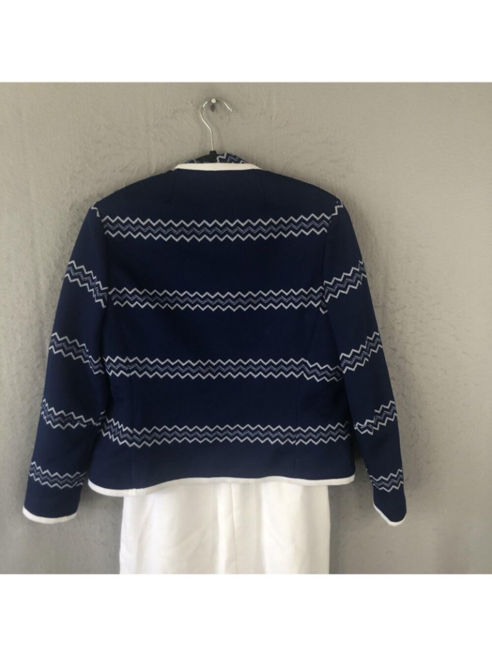 Vintage Howard Wolf Dress Womens M Zigzag Jacket Mod 70s Brittish Invasion Retro - Picture 4 of 16
